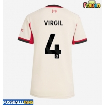 Liverpool Virgil van Dijk #4 Auswärtstrikot Frauen 2025-26 Kurzarm